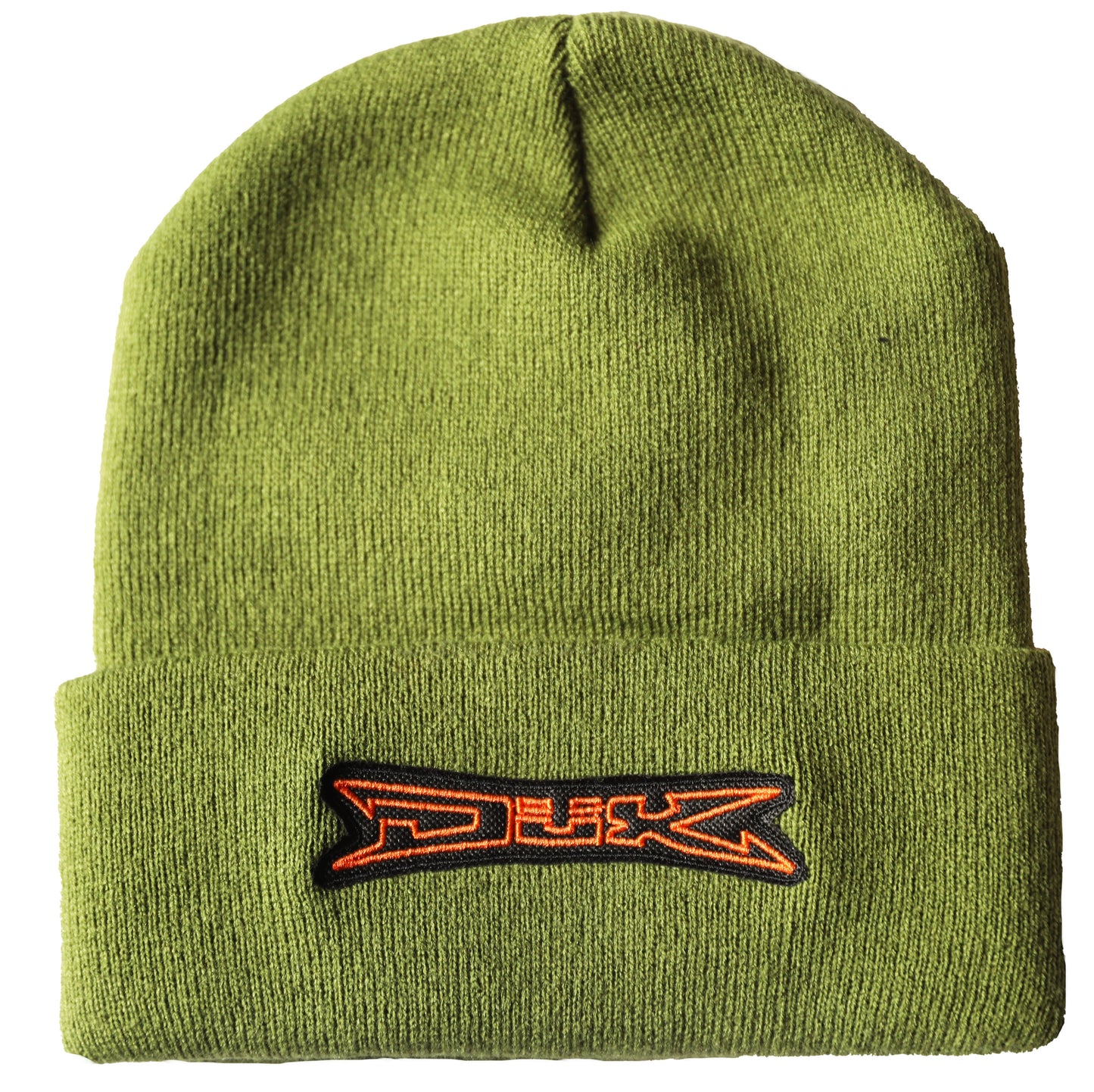 Olive/Orange Logo Beanie