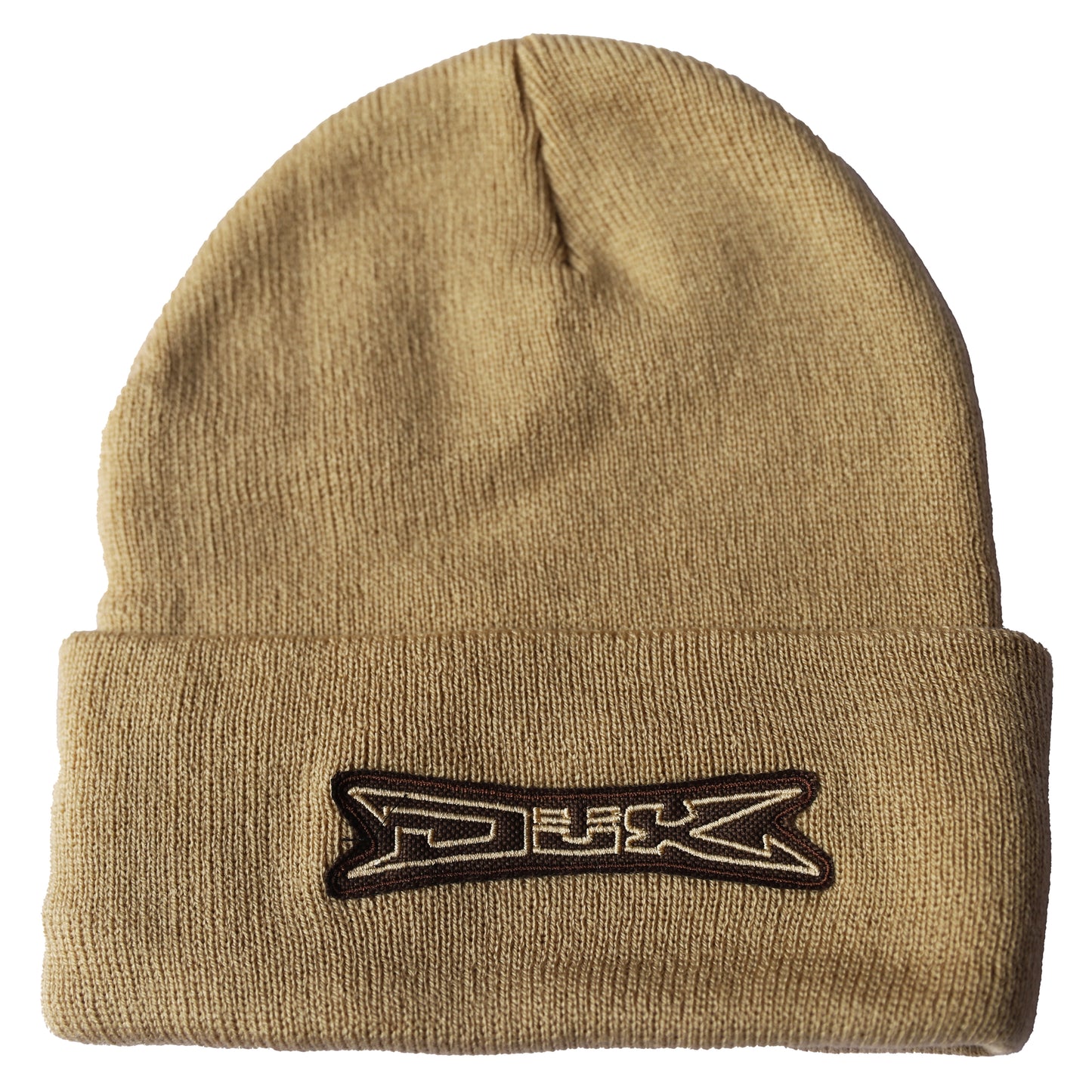Tan/Brown Logo Beanie
