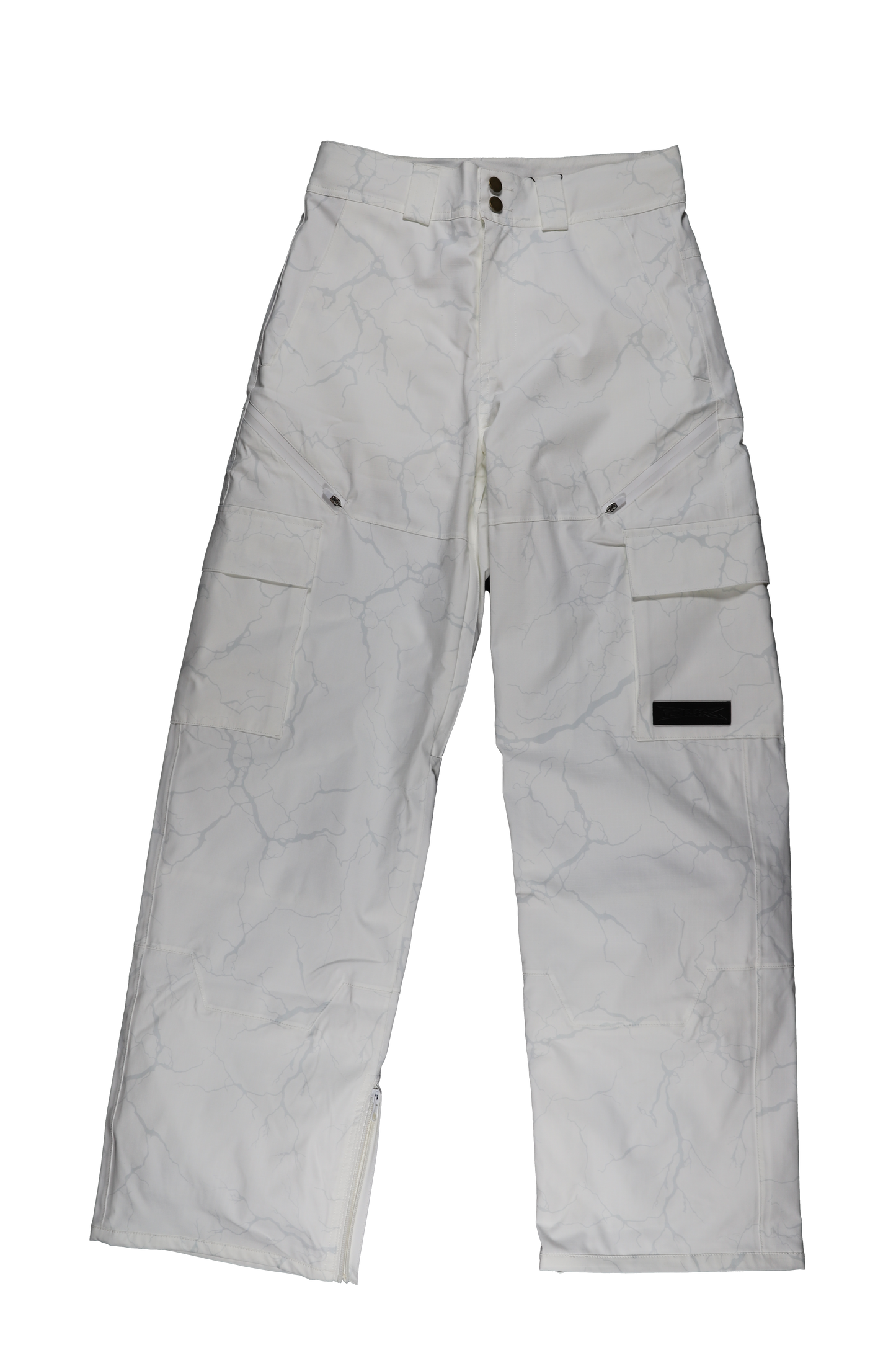 Grey/White Womens Pants